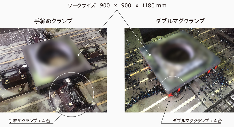 マツバクランプによる５面加工 改善事例 -生産数増加-