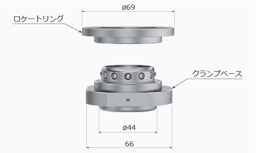 パレットクランプ RPC 外形寸法