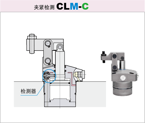 7MPa连杆式夹紧器 夹紧检测型CLM-C