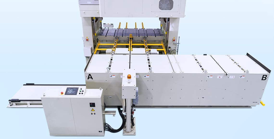 2500kN 压力机　　模具 3ton × 2模 ｜ 台车・连接台・收放滚轮 ｜ 链传动 ｜　